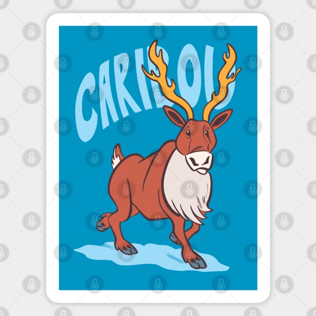 Caribou Magnet by captainhuzzah